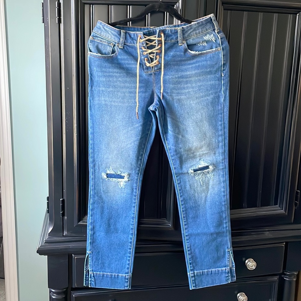 SER.O.YA new with tag jeans. Luca. mid rise slim. size 28x28